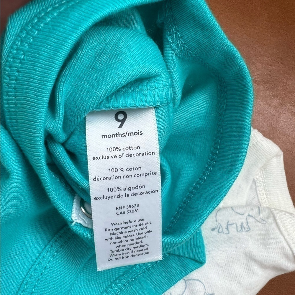 Carter’s Baby 4 Pack Short-Sleeved Onesies/Bodysuits 100% Cotton 9M NWOT - Picture 4 of 5